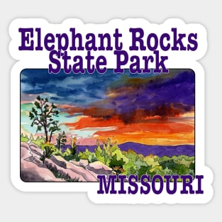 Elephant Rocks State Park, Missouri Sticker